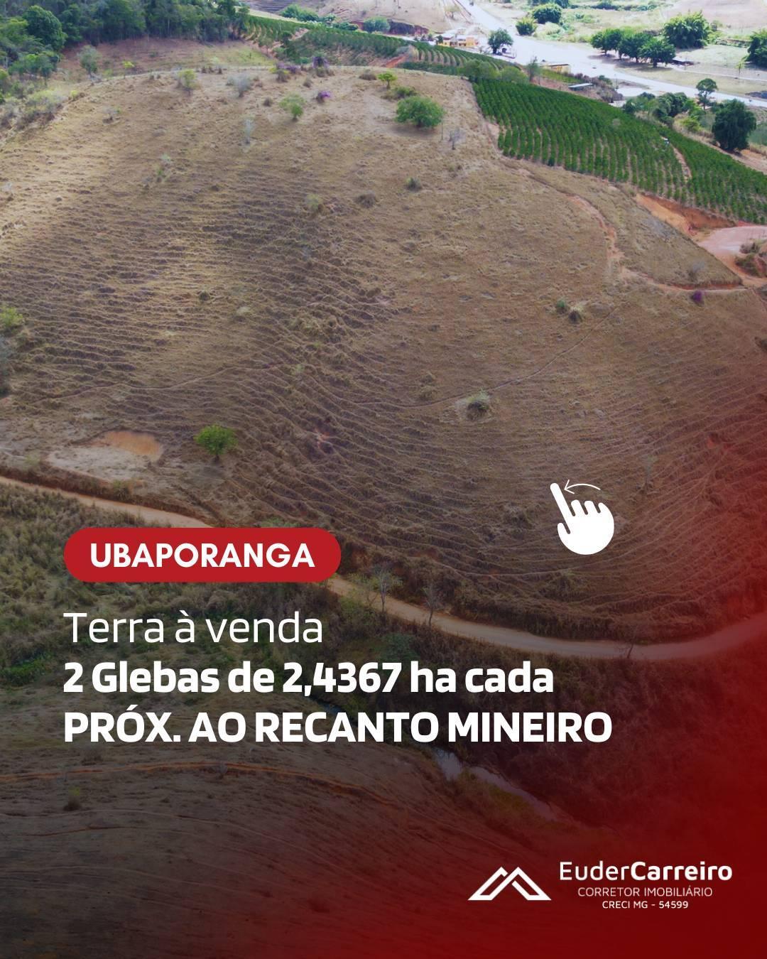 Área, 2,4367ha, à venda em Ubaporanga, BR-116