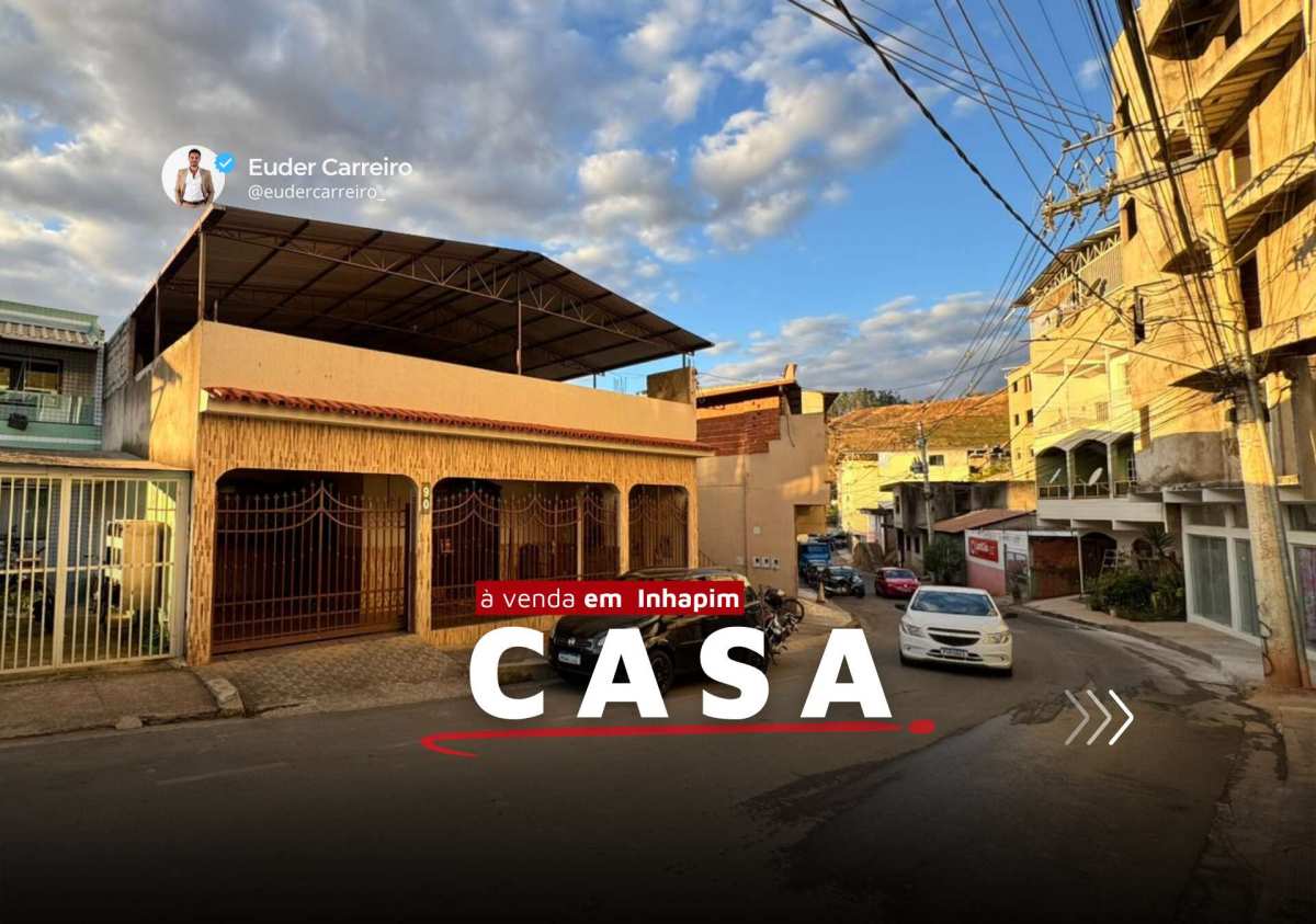 Casa à venda em Inhapim, Centro, com 3 quartos