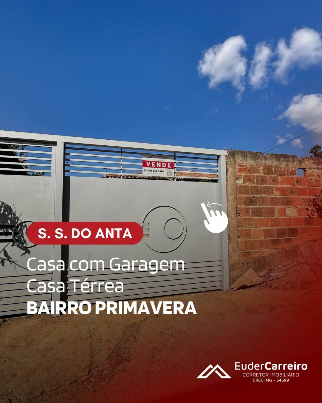 Casa com 2 quartos, 80m², à venda em São Sebastião do Anta, Primavera