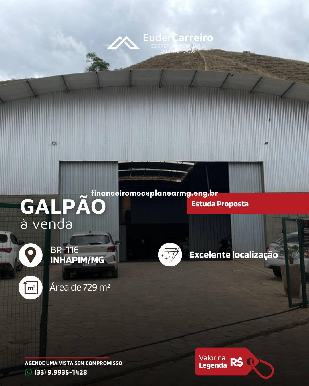Galpão, 700m², à venda
