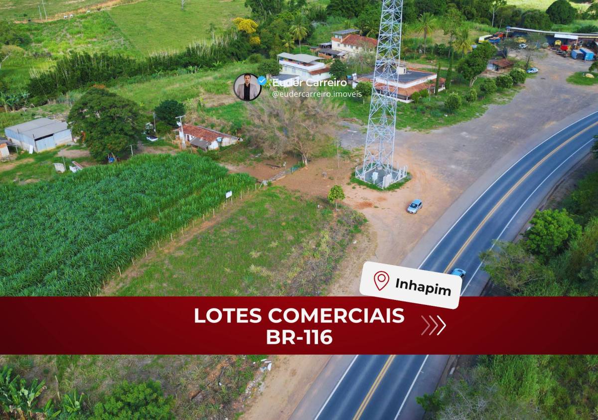 Lote à venda em Inhapim, BR-116, 1250m²