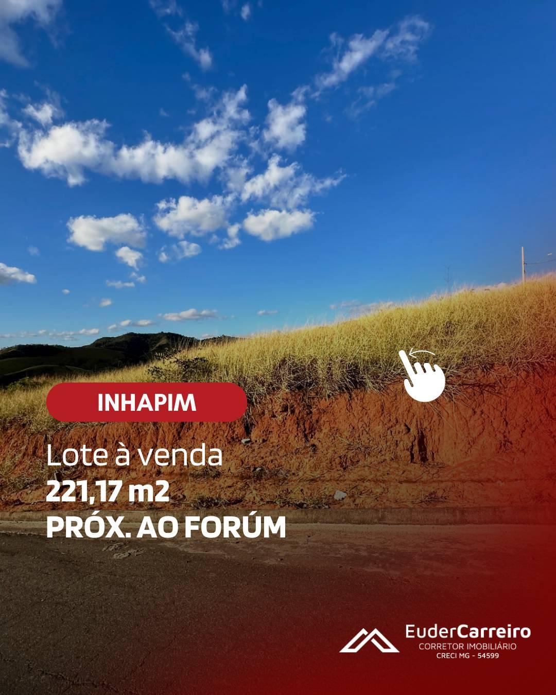 Lote, 221m², à venda em Inhapim, Recanto Verde